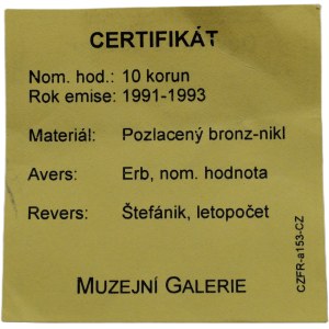 10 Kč 1993 Štefánik