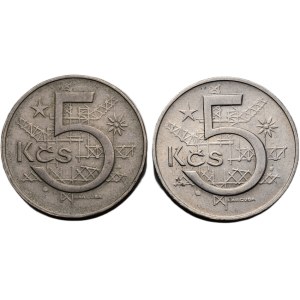 5 Kč 1966, obě var. číslic