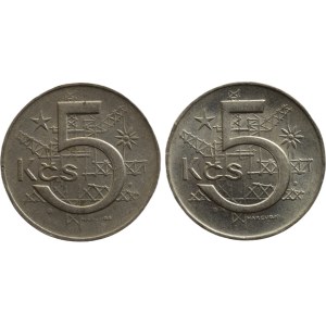 5 Kč 1973 var. A, B