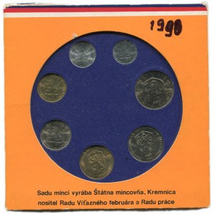Set of circulating coins 1990