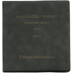 Set of circulation coins 2001, Suede cover