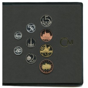 Set of circulation coins 2001, Suede cover