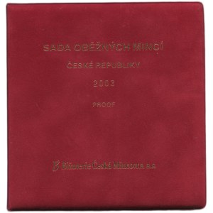 Set of circulation coins 2003, Suede cover