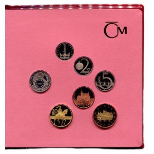 Set of circulation coins 2009, Suede cover