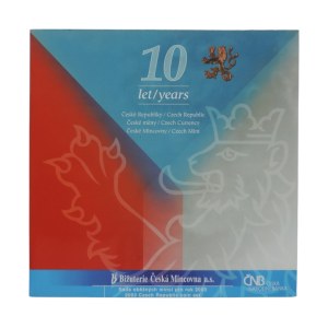 Set of circulation coins 2003, 10 years of the Czech Republic