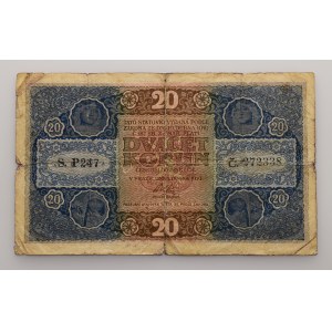 Czechoslovakia 1919-1939, 20 CZK 1919 series P 247