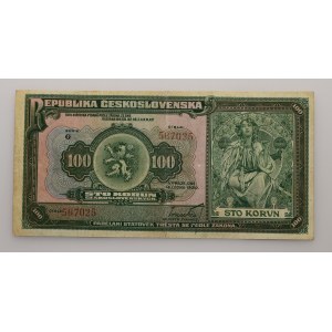 Czechoslovakia 1919-1939, 100 CZK 1920 series G