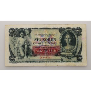 Slovakia 1939-1945, 100 Ks 1931 (reprint 1939) series Lc