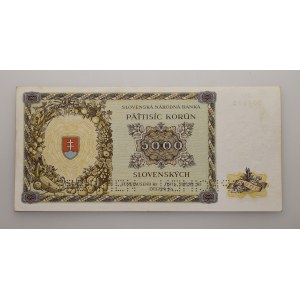 Slovensko 1939-1945, 5000 Ks 1944 série 1Ha
