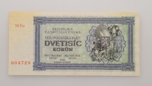 Slovakia 1939-1945, 2000 Ks 1942 series 10 Úa