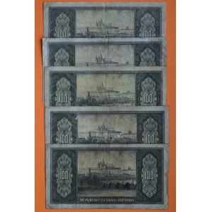 Czechoslovakia 1945-1992, 100 CZK without date (1945) - GA, GN, JA, PG, PS