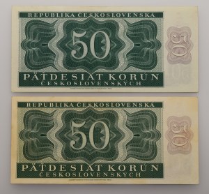 Czechoslovakia 1945-1992, 50 CZK 1950 series A37, B38