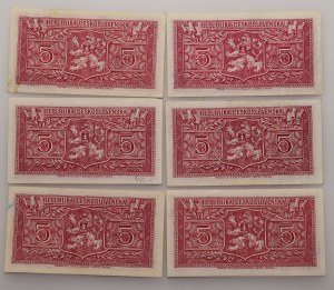 Czechoslovakia 1945-1992, 5 CZK without date (1945)