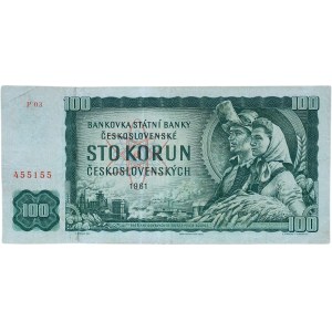 Czechoslovakia 1945-1992, 100 CZK 1961 - P 03