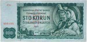 Czechoslovakia 1945-1992, 100 CZK 1961 - P 03