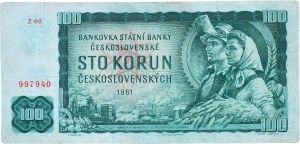 Czechoslovakia 1945-1992, 100 CZK 1961 - Z 08