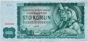 Czechoslovakia 1945-1992, 100 CZK 1961 - Z 77