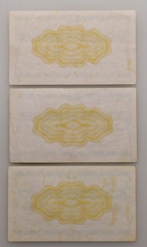 Czechoslovakia 1945-1992, Tuzex - 1 CZK, voucher II/1987, I/1989, II/1989