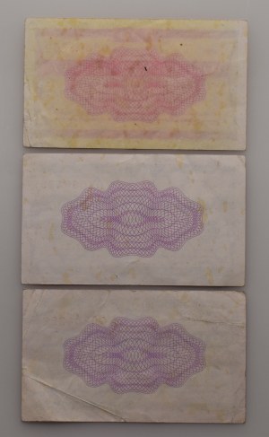 Czechoslovakia 1945-1992, Tuzex - 0,5 CZK, voucher II/1987, I/1989, II/1989