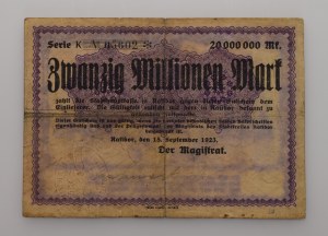 Germany, Ratibor, 20.000.000 marks 1923