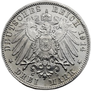 Bavaria, Ludwig III, 1913 - 1918, 3 March 1914 D