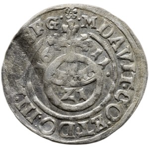 Mansfeld, Eisleben David 1603-1628, 1/21 thaler 1611 GM