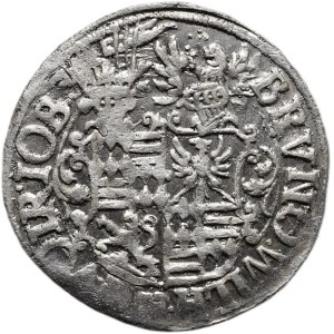 Mansfeld-Bornstedt, Bruno II, Wilhelm I, JohannGeorg IV, Volrat VI, Jobst II, 1605-1615, 1/21 thaler 1611 GM, KM# 23, nep.ned.