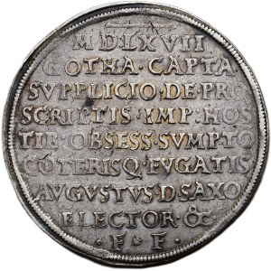 Sasko, August I. 1553-1586, tolar 1567 - na obsazení Gothy