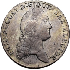 Saxony, Friedrich August III. 1763-1806, conventional tolar 1784 IEC