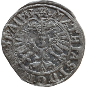 Solms-Lich, Ernst 1590-1619, 3 krejcar 1613 s titulem Matyáše