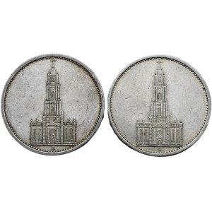 5 marka 1934 A, 5 marka 1935 A