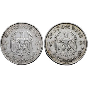 5 marka 1934 F, 5 marka 1935 F