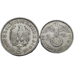 5 marka 1935 A, 2 marka 1937 A