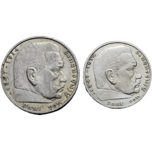 5 marka 1935 A, 2 marka 1937 A