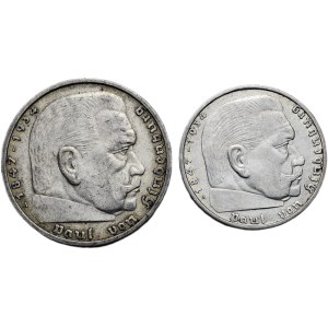 5 marka 1935 A, 2 marka 1937 A
