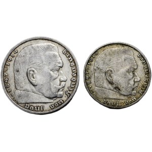5 marka 1935 A, 2 marka 1938 A