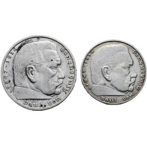 5 mark 1935 J, 2 mark 1937 D