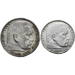 5 marka 1936 A, 2 marka 1938 B