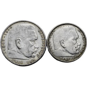 5 marka 1936 A, 2 marka 1938 B