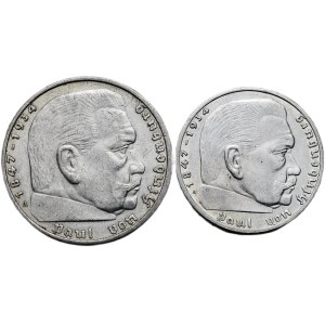 5 marka 1936 A, 2 marka 1939 A