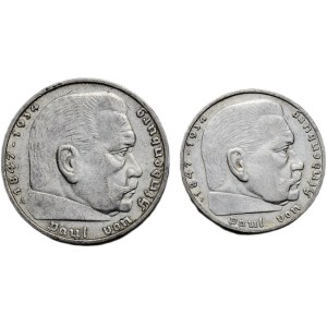 5 mark 1936 A, 2 mark 1937 F
