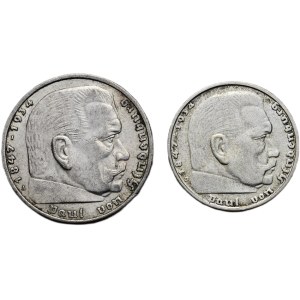5 mark 1936 A, 2 mark 1937 D