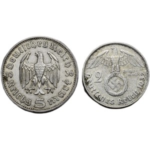 5 mark 1936 A, 2 mark 1937 D