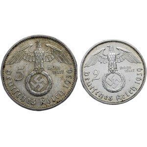 5 marka 1936 A , 2 marka 1939 A