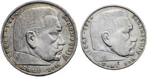 5 marks 1936 F, 2 marks 1938 F