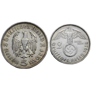 5 marks 1936 F, 2 marks 1938 F