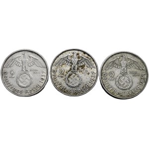2 marks 1937 E, 1937 F, 1938 A