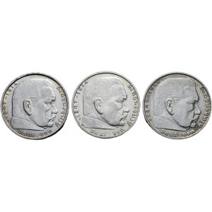 2 marks 1939 B, 1939 D, 1939 F