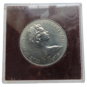 Ostrov Man, Alžběta II., 1 Crown 1876-1976 sté výročí koňské tramvaje, kapsle