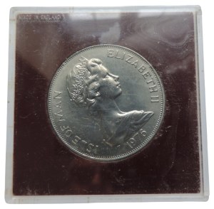 Isle of Man, Elizabeth II, 1 Crown 1876-1976 Centenary of the Horse Tram, capsule